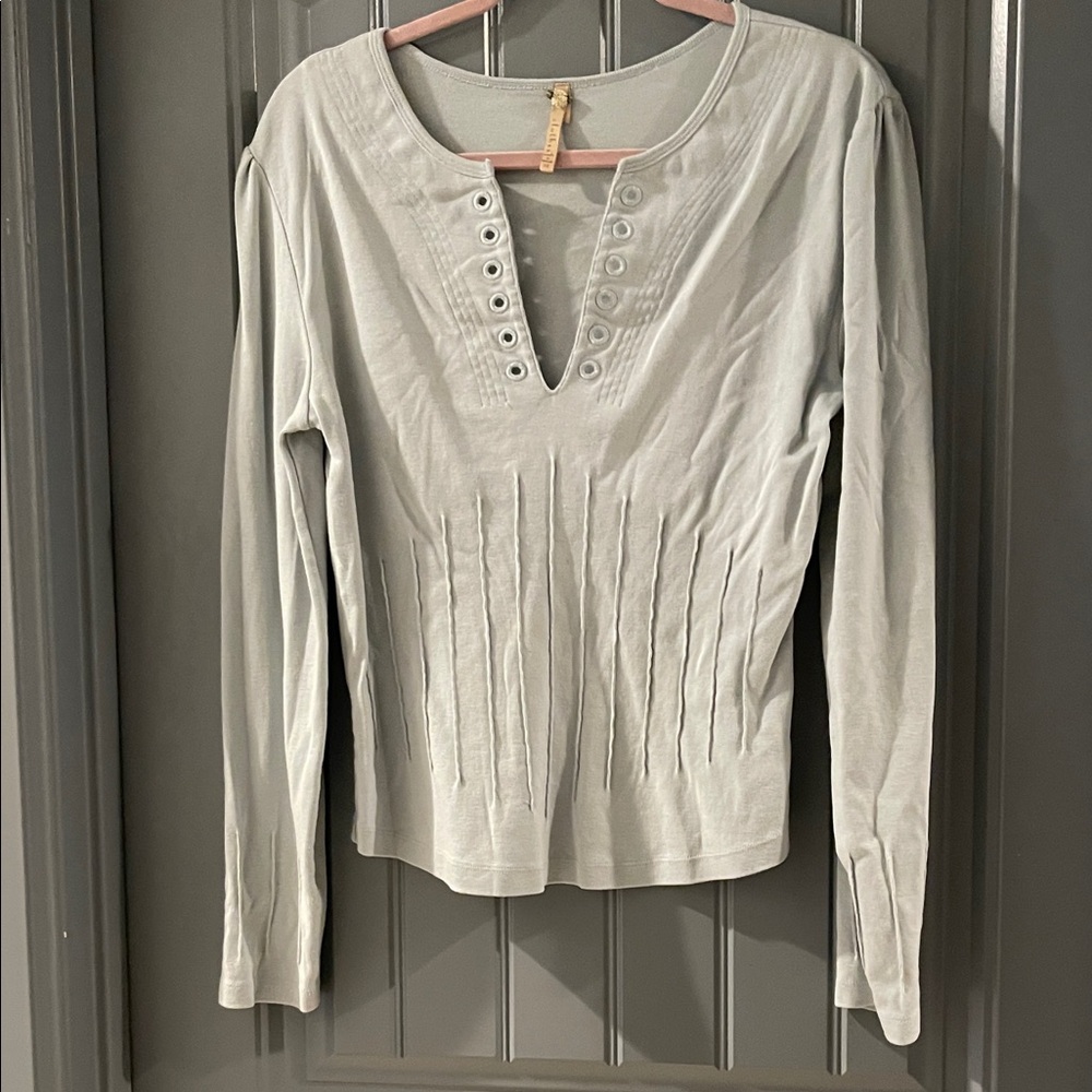 Chic Light Gray Women's Blouse